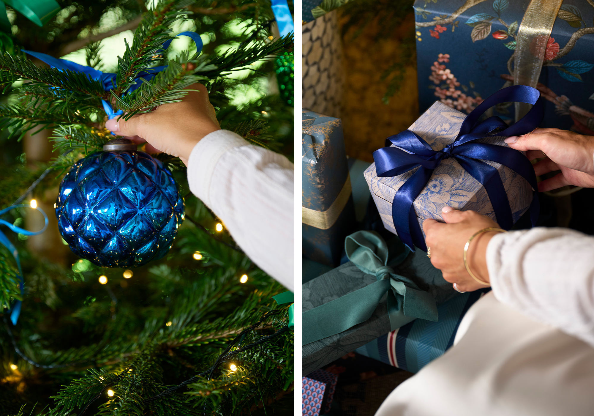 christmas magic at your house with christmas decoration like ornaments stars christmastree gifts