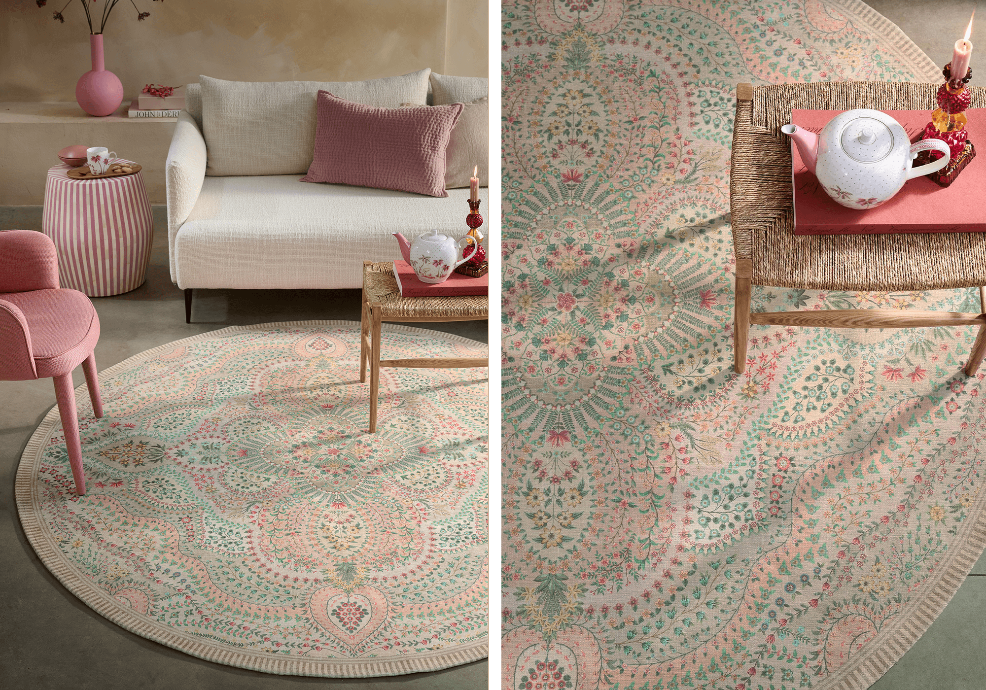 Vloerkleed-interieur-rood/roze-blog