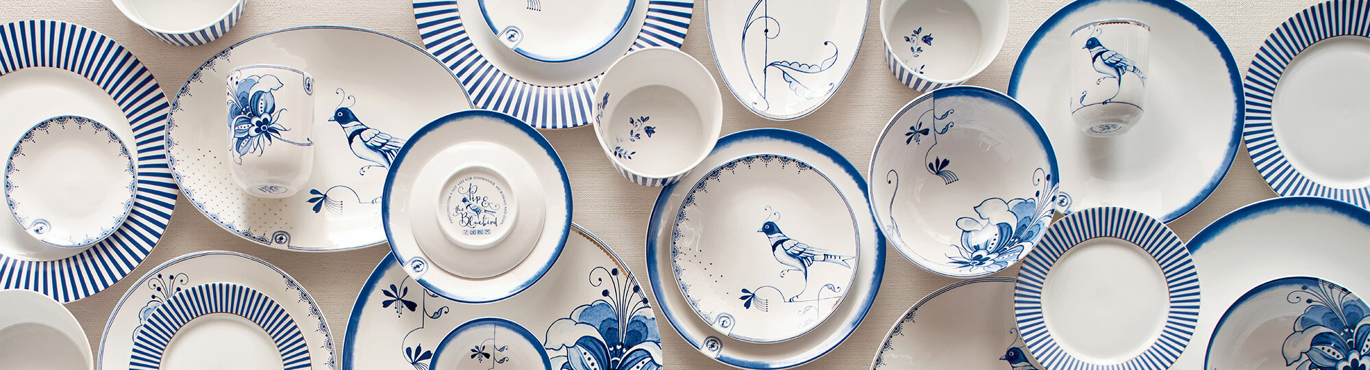 pip and the blue bird porselein collectie