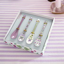 easter table styling lilac tableware