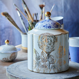 Royal White storage jar