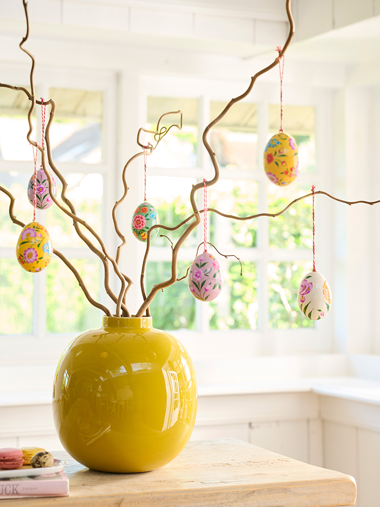 easter table setting porcelain home decor