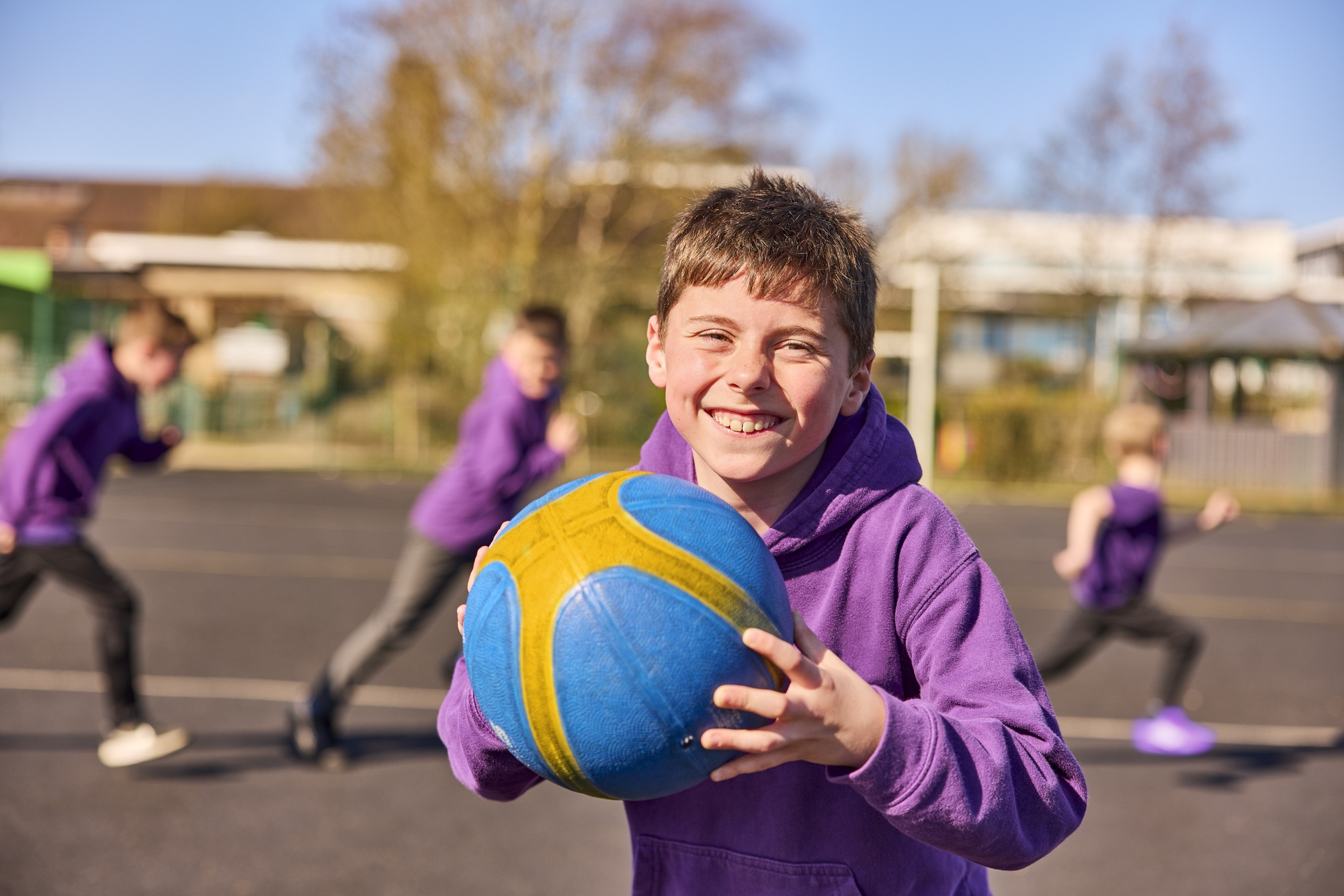 Child with ball