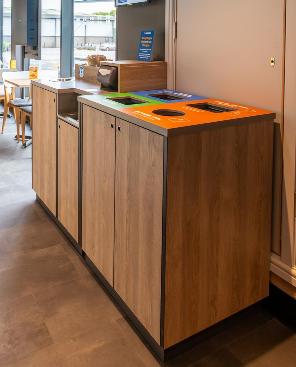 Portrait Recycling Bins
