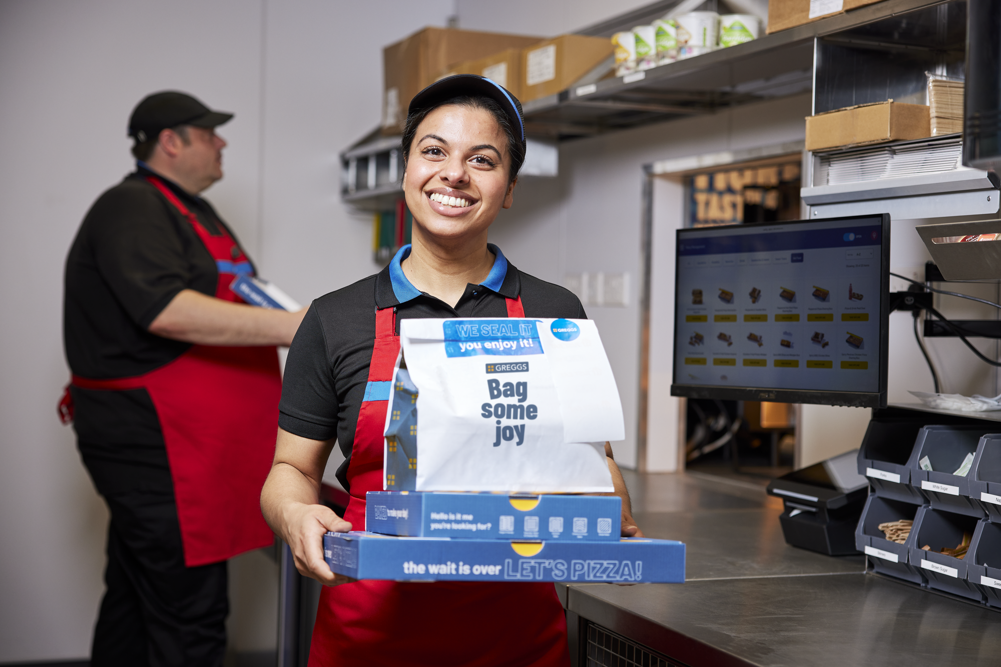Colleague with order header