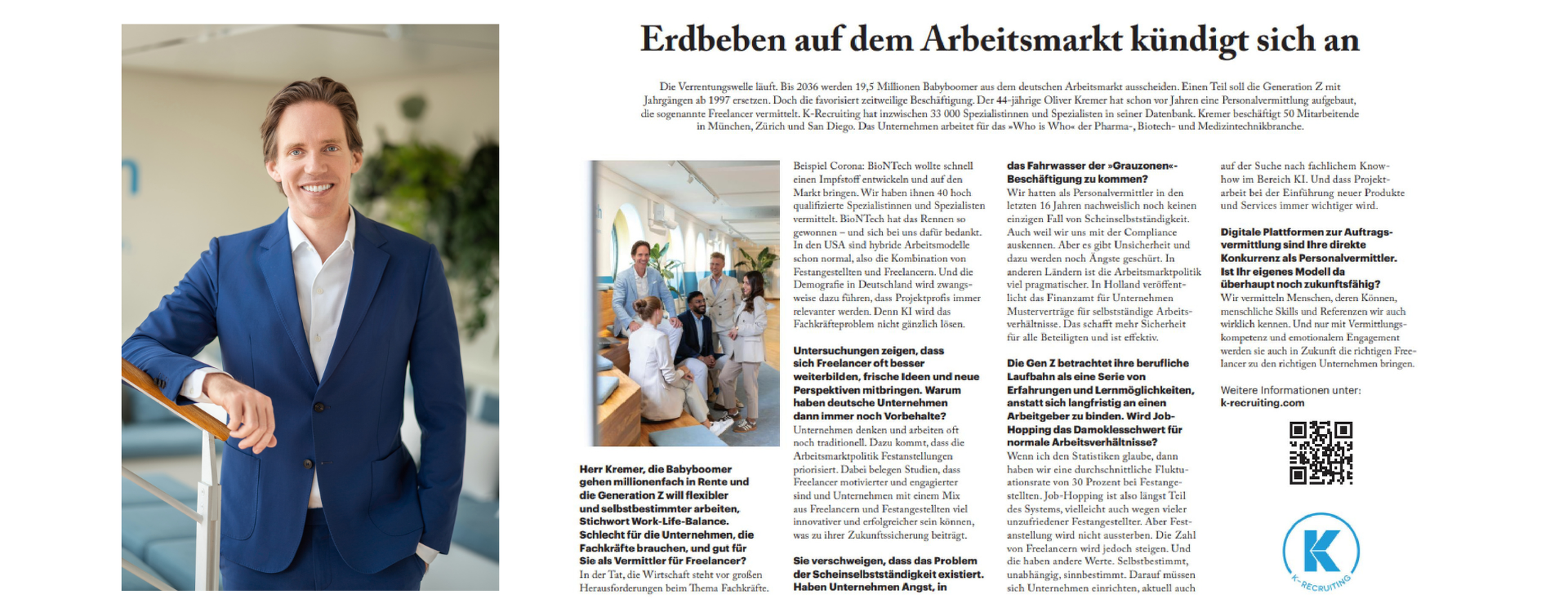 Artikel in Handelsblatt Beilage