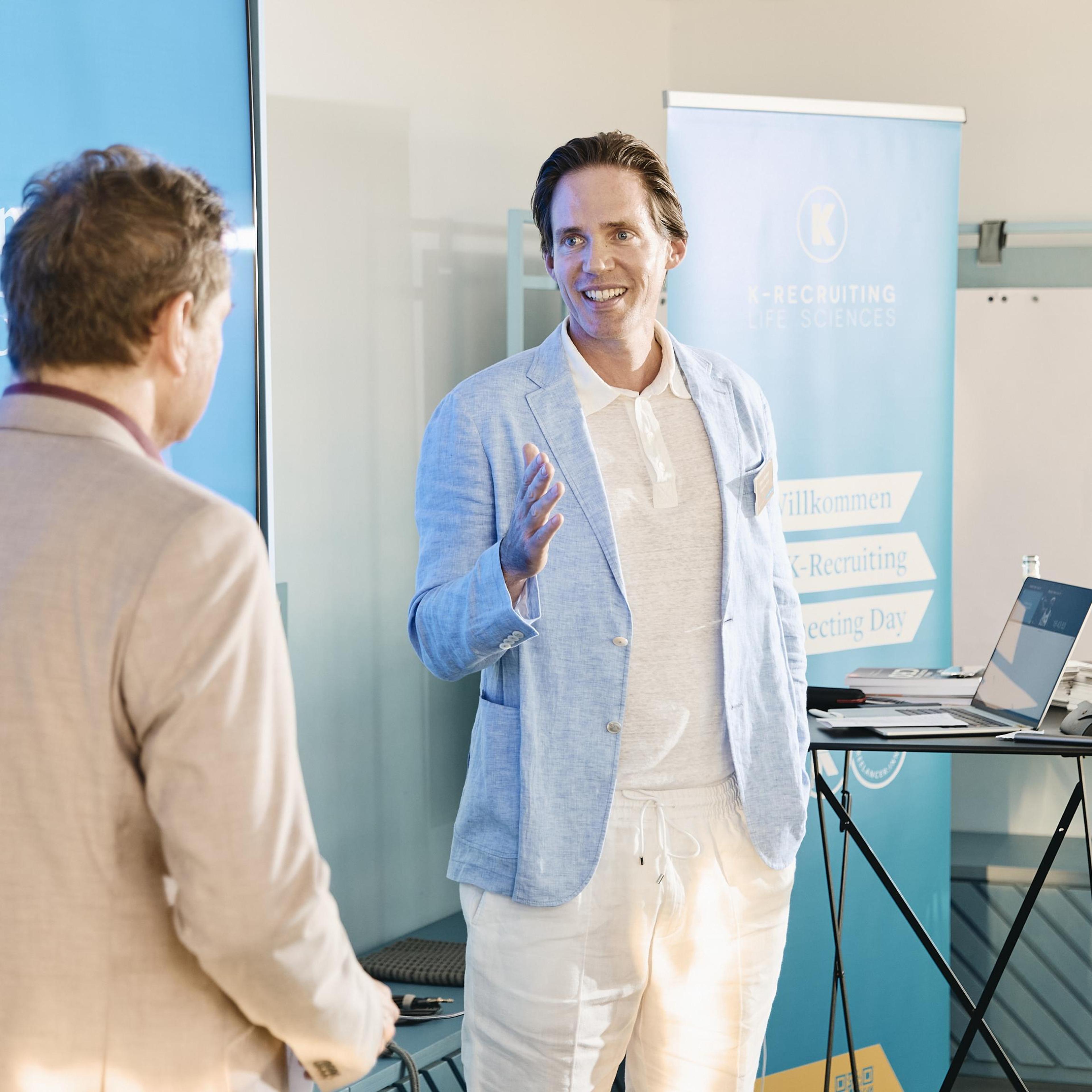 Begrüßung beim K-Recruiting Connecting Day