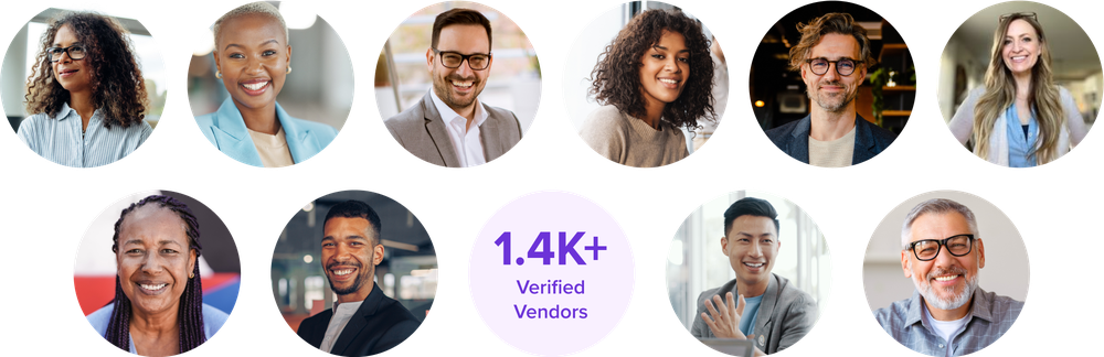 1400+ verified vendors