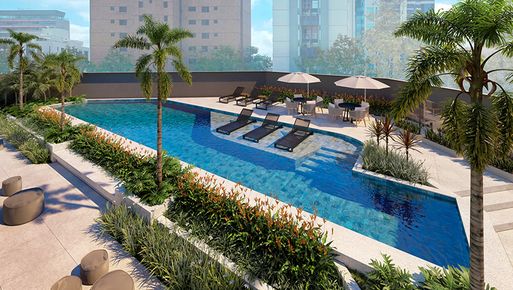 Piscina com raia climatizada do empreendimento Hub Savassi da Somattos Engenharia, com alto potencial de valorização e habite-se emitido já este ano, em Agosto. Piscina com raia climatizada do empreendimento Hub Savassi da Somattos Engenharia, com alto potencial de valorização e habite-se emitido já este ano, em Agosto.