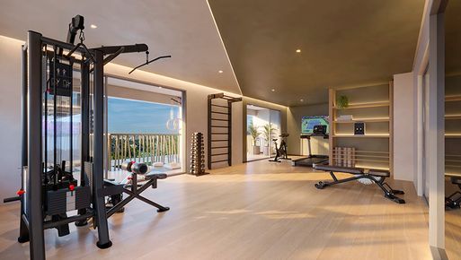 Área Wellness do empreendimento Brisea Moema, da Somattos Engenharia.
