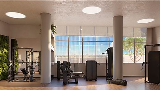 Área wellness do empreendimento Mirá, no bairro Vila do Sereno, em Nova Lima-MG.