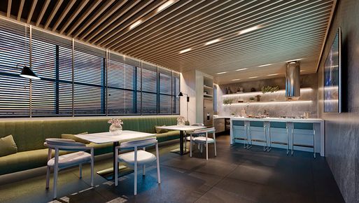 Lounge de festas do empreendimento Flow, da Somattos Engenharia, em Savassi, Belo Horizonte-MG. Lounge de festas do empreendimento Flow, da Somattos Engenharia, em Savassi, Belo Horizonte-MG.