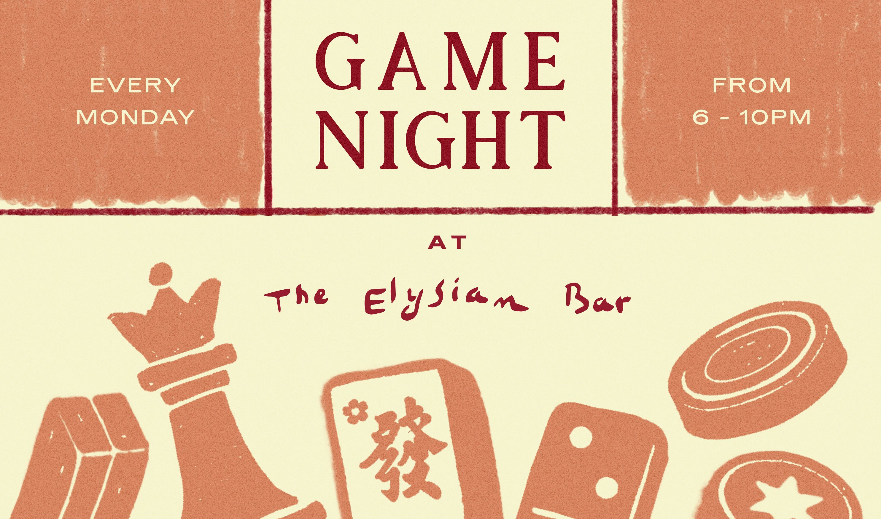 game night at the elysian bar