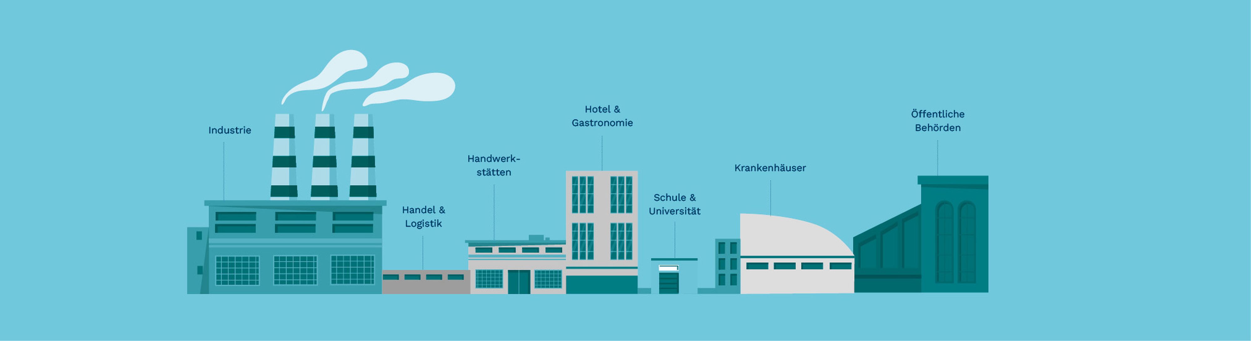 Branchen & Zielgruppen Gebäude-Grafik