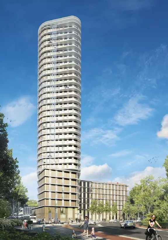 Amstel Tower, Wohnturm mit 192 Apartments in A.M.S.T