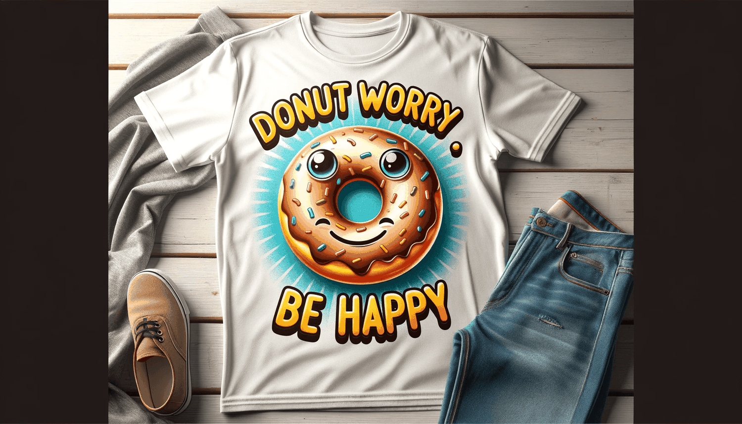 a custom t-shirt with a humorous design