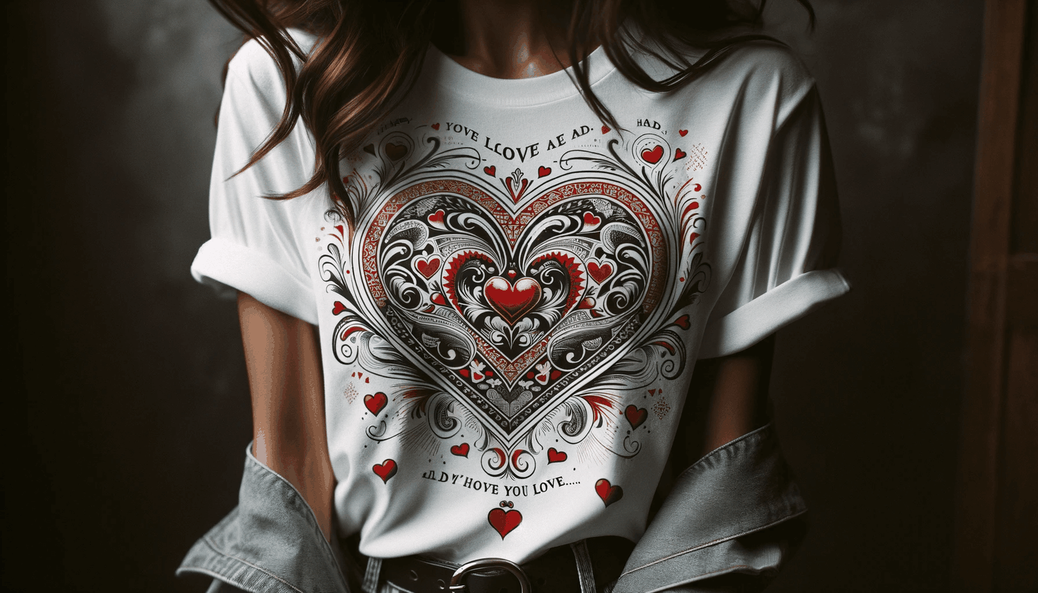  Retro Love In Heart For Valentine's Day Tank Top