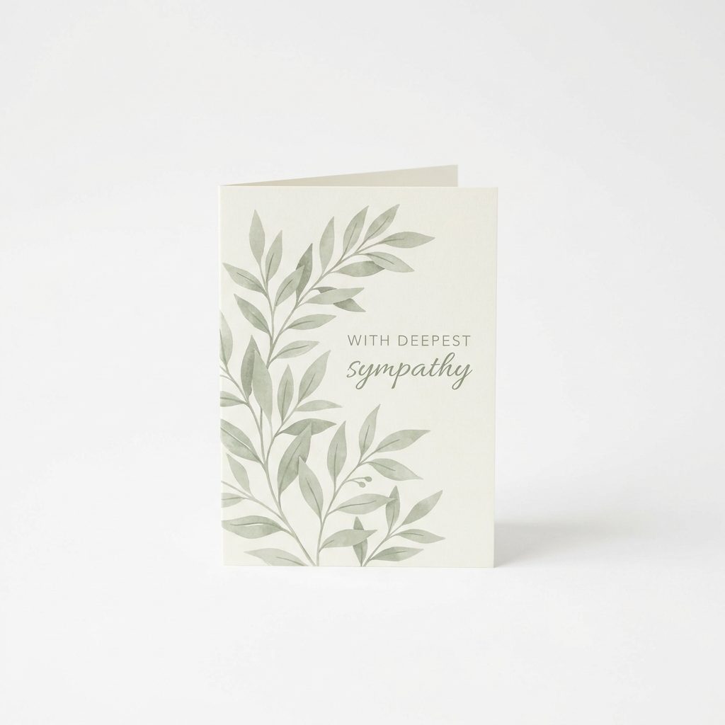 Custom Sympathy Cards — Pack of 10