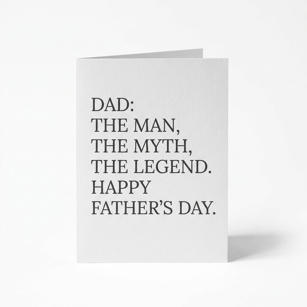 Custom Father's Day Cards — Pack of 10