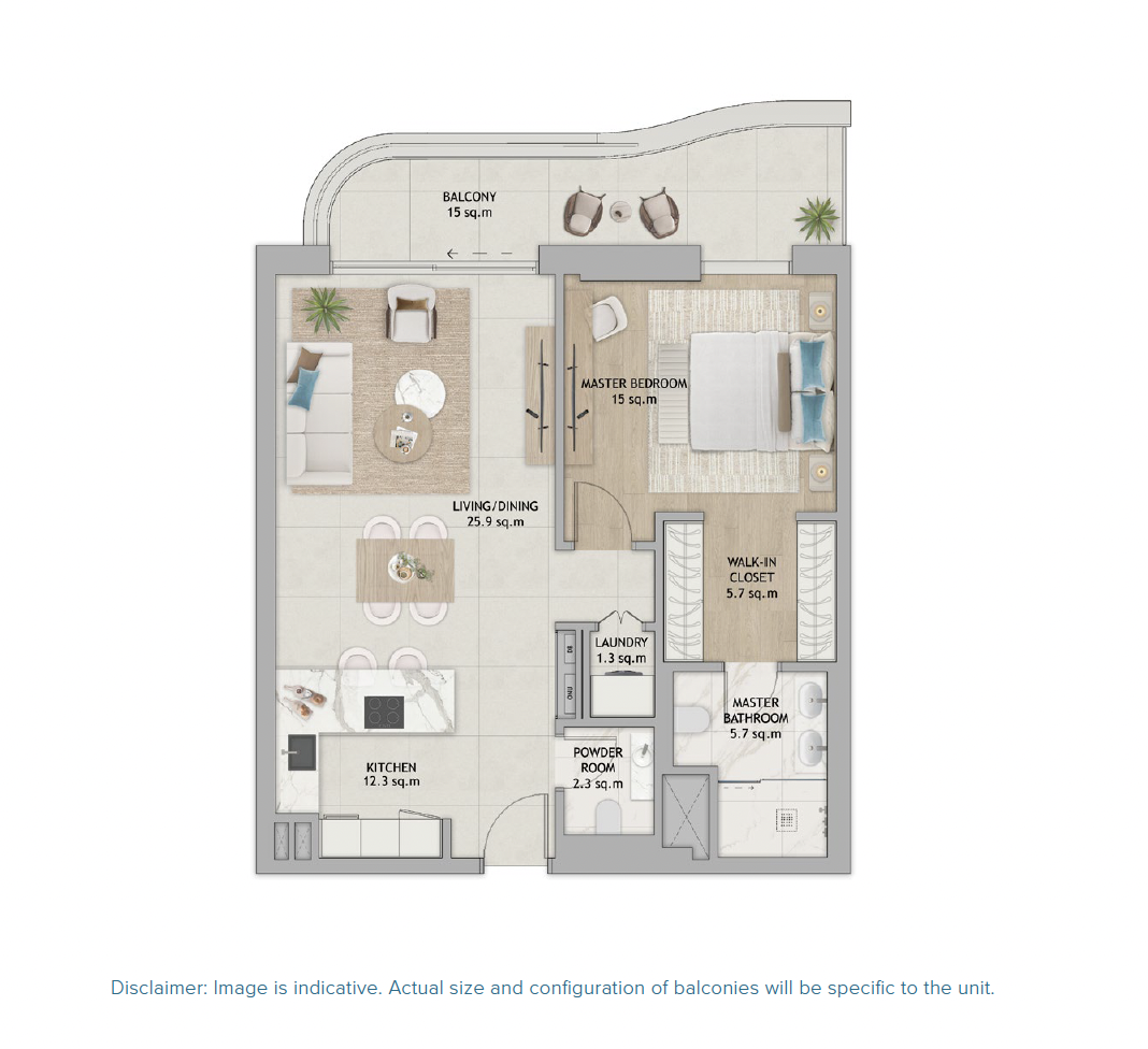 1 Bedroom Apartment  