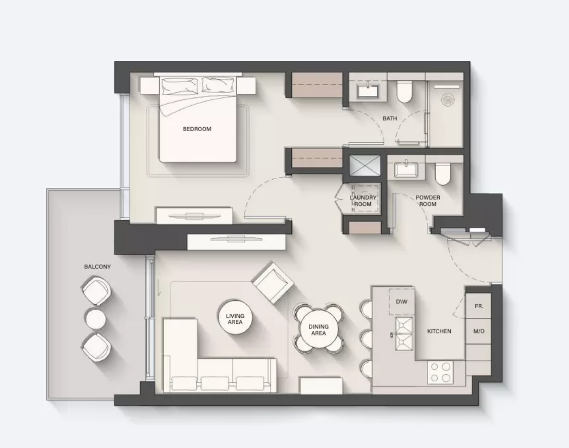 1 Bedroom Apartment  