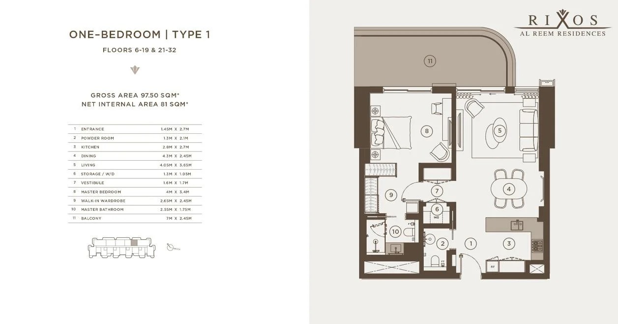 1 Bedroom Apartment  