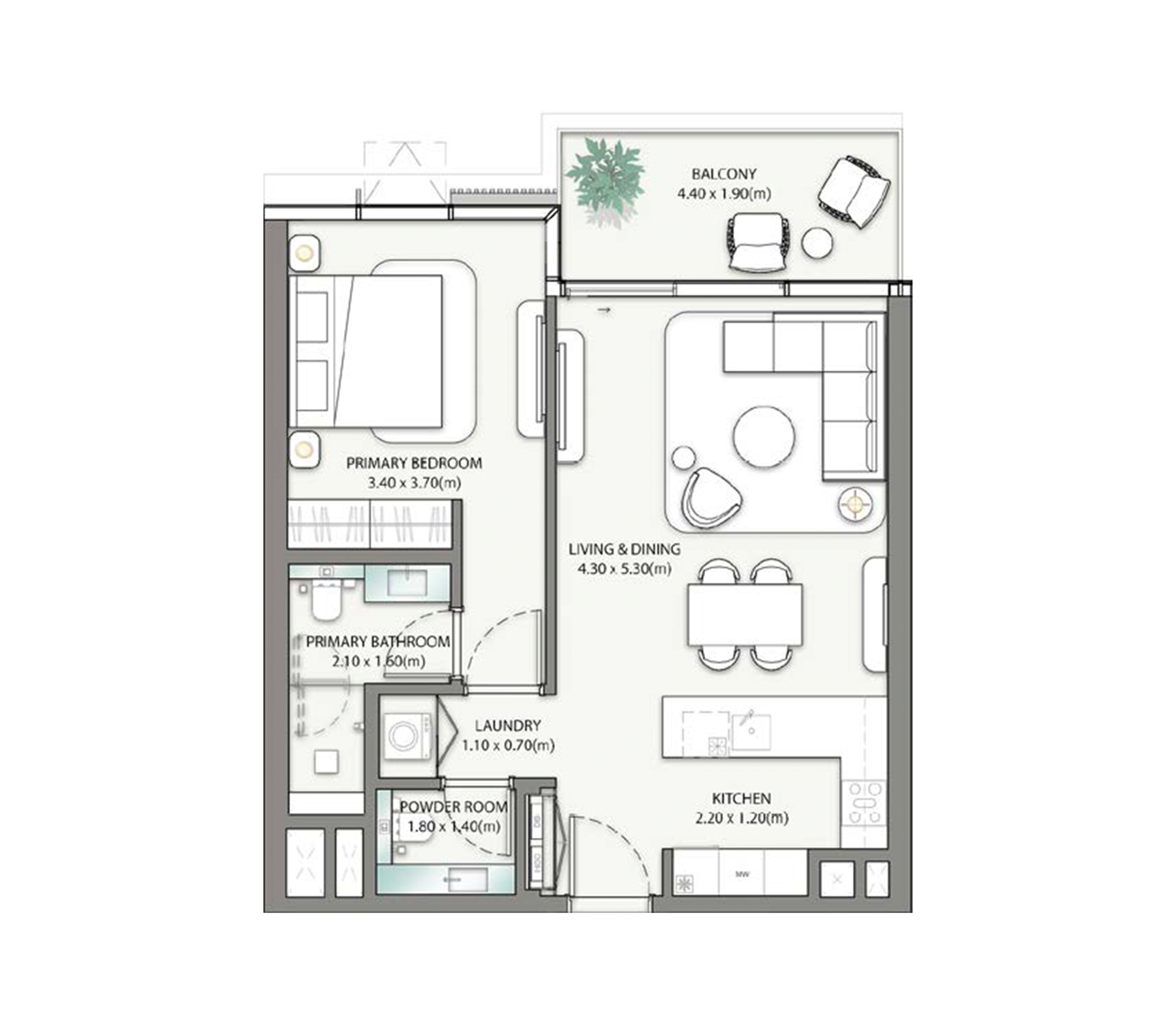 1 Bedroom Apartment
