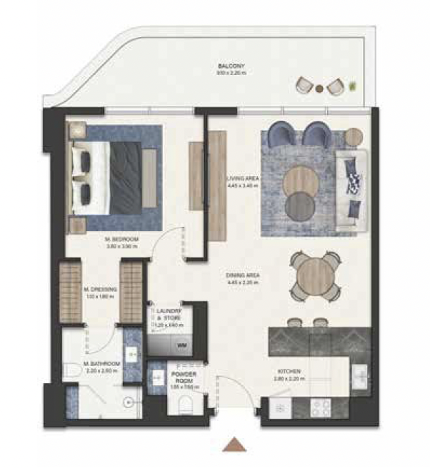 1 Bedroom Apartment 
