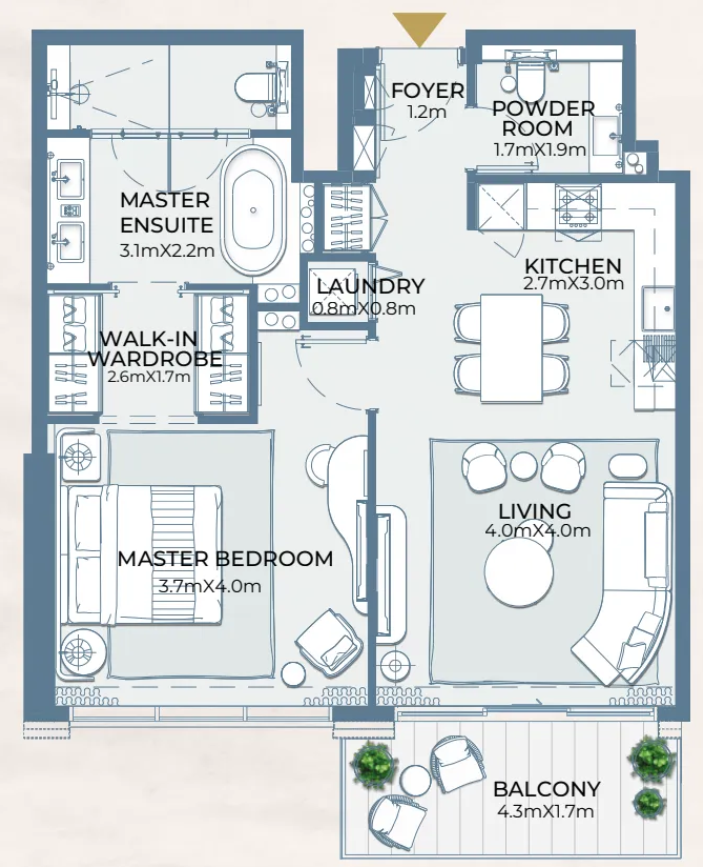 1 Bedroom Apartment