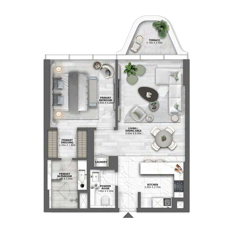 1 Bedroom Apartment