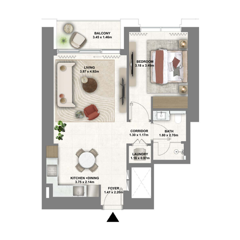 1 Bedroom Apartment