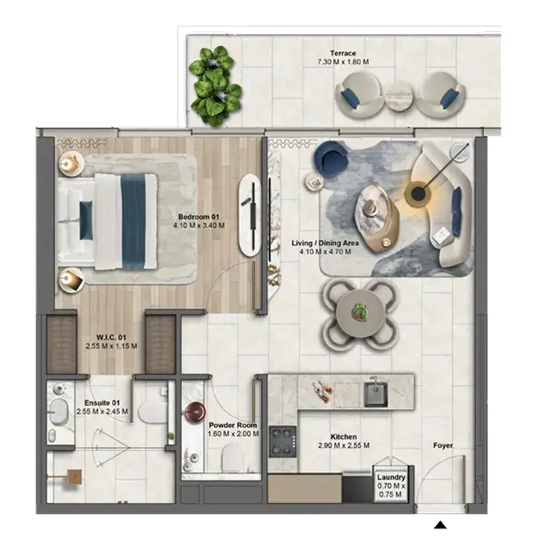 1 Bedroom Apartment