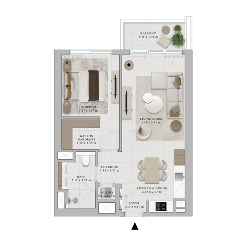 1 Bedroom Apartment  