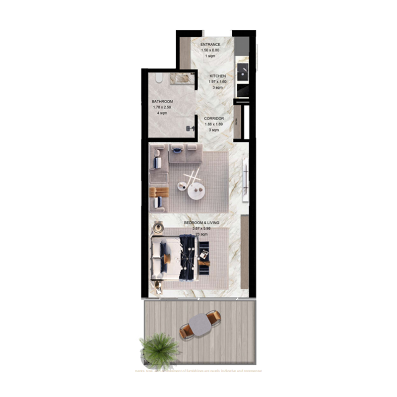 Studio Apartment 
