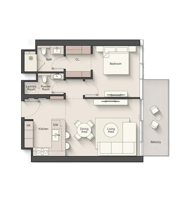 1 Bedroom Apartment