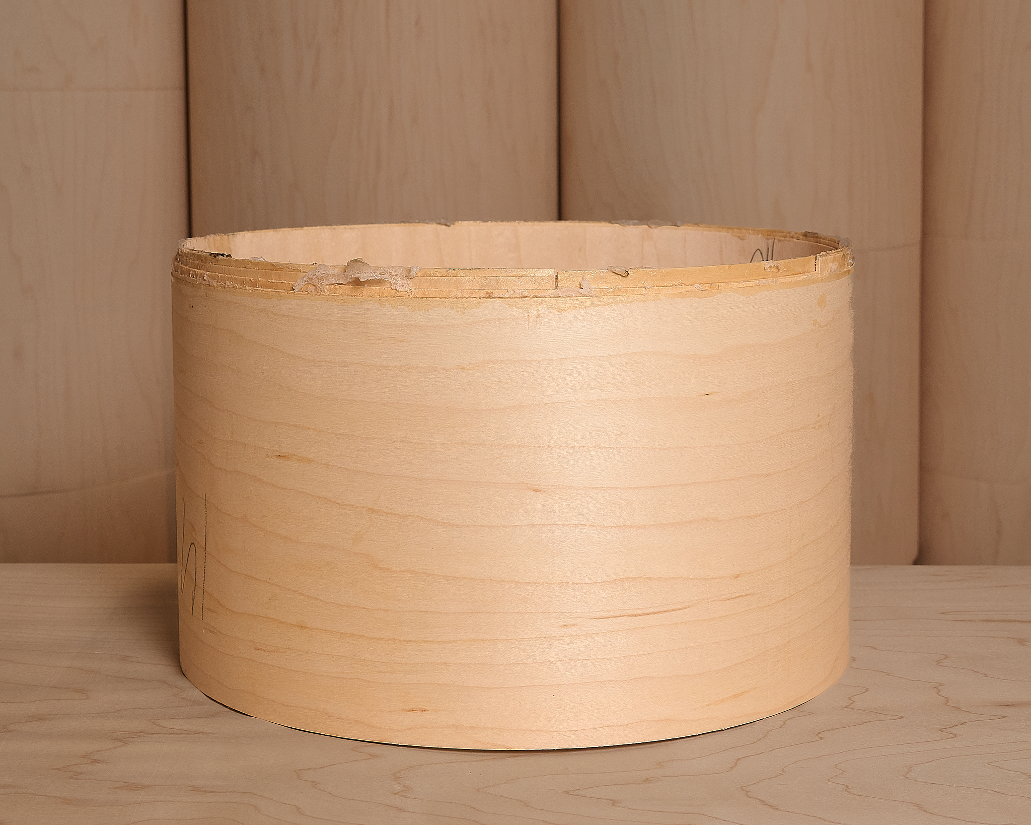 A raw uncut maple shell