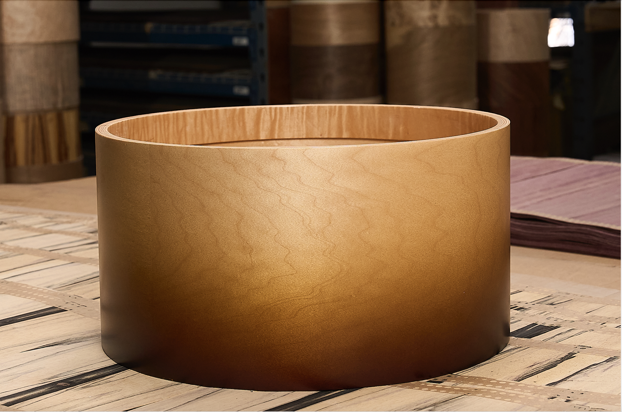 Satin Oil finished shell in DW Custom Shop