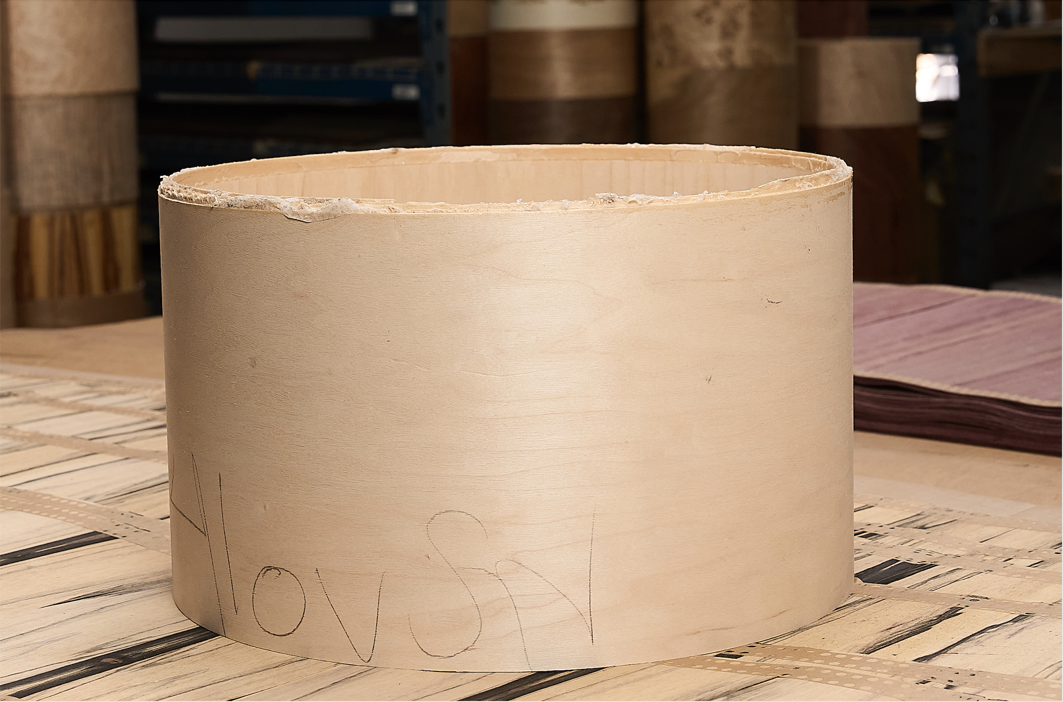 Satin Oil raw shell in DW Custom Shop