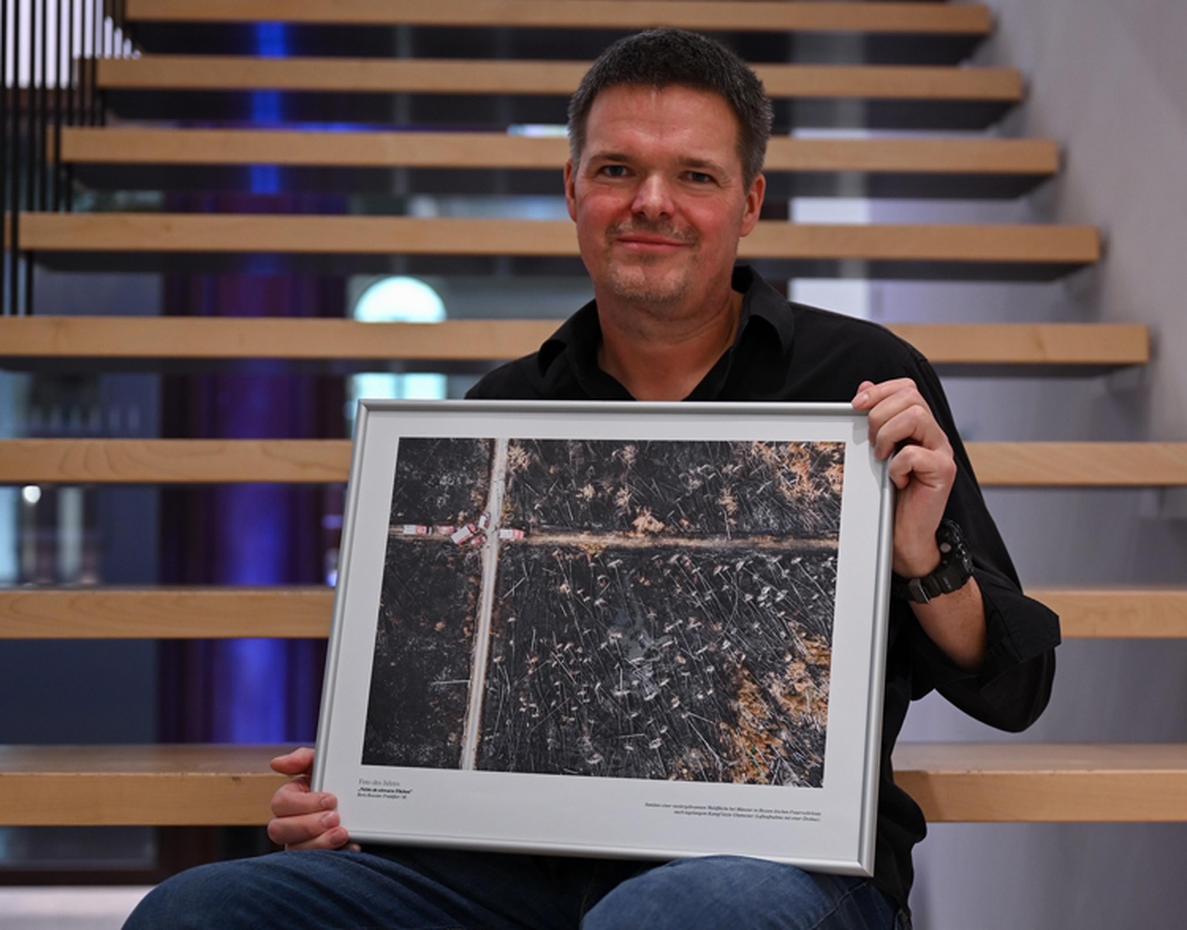 Foto des Jahres von dpa-Fotograf Boris Roessler bei PresseFoto Hessen-Thüringen 2022