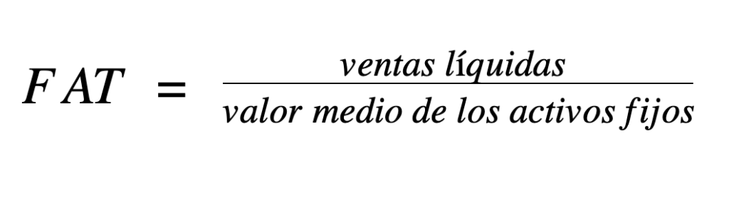 Cómo calcular rotación activos fijos