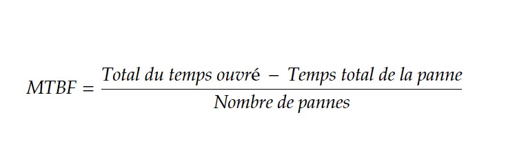 MTBF temps moyen entre pannes