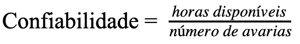 calcular confiabilidade em manutenção