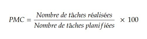 PMC - Conformité du calendrier et de la maintenance planifiée