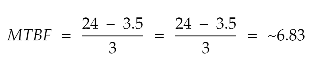 MTBF Calculation 