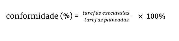 formula conformidade