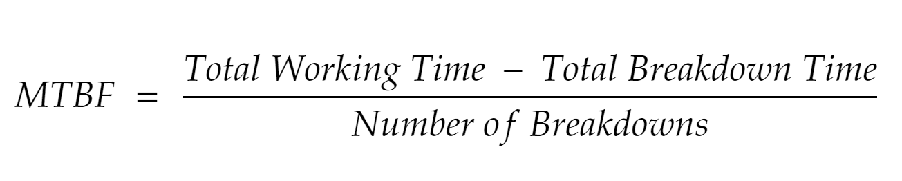 MTBF formula