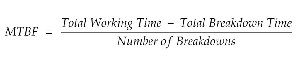 MTBF formula