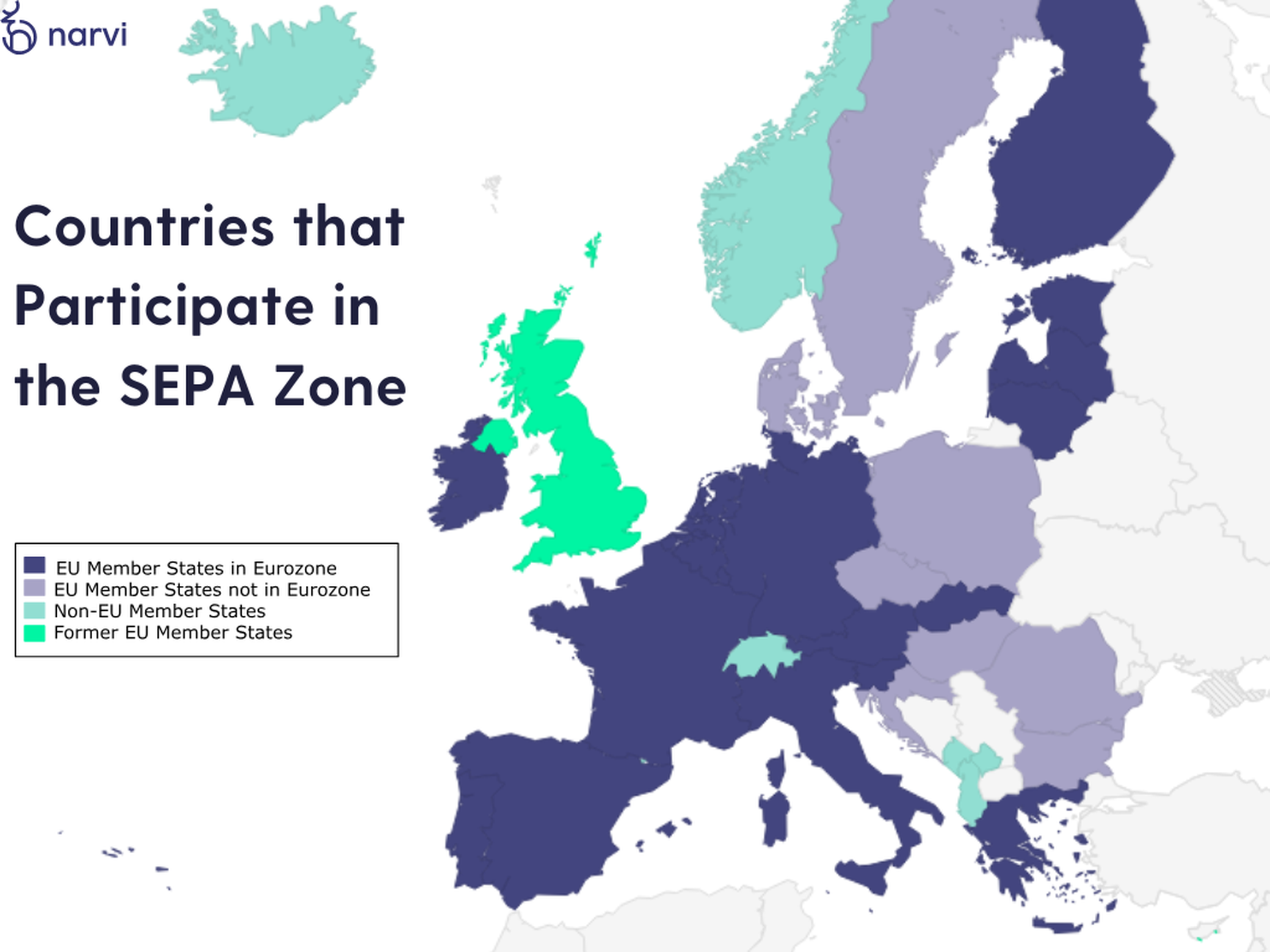 sepa countries map in europe
