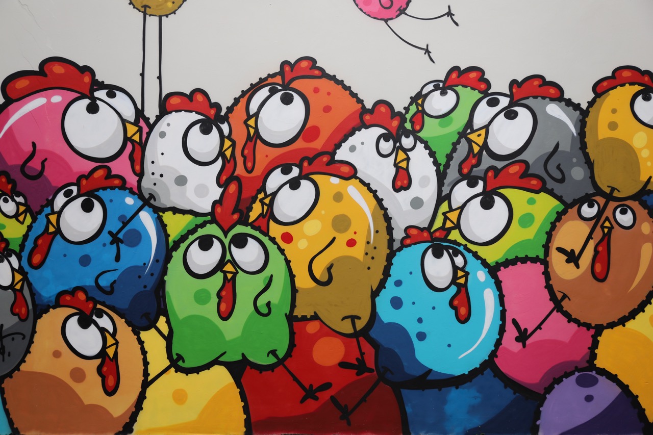 Gekleurde vogels uit Angry Birds