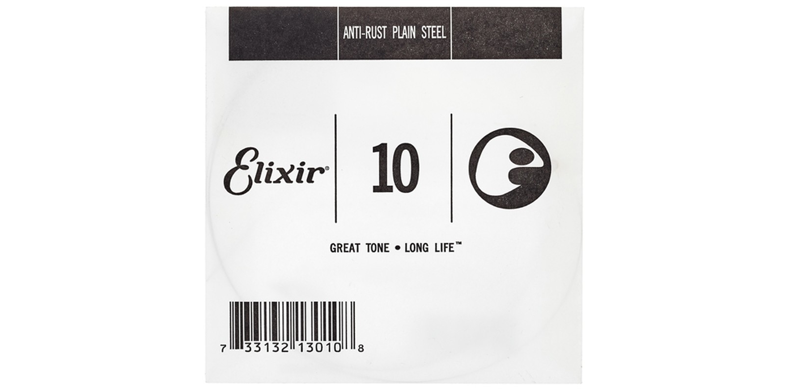 Elixir .010 Plain Steel Einzelsaite für Gitarre